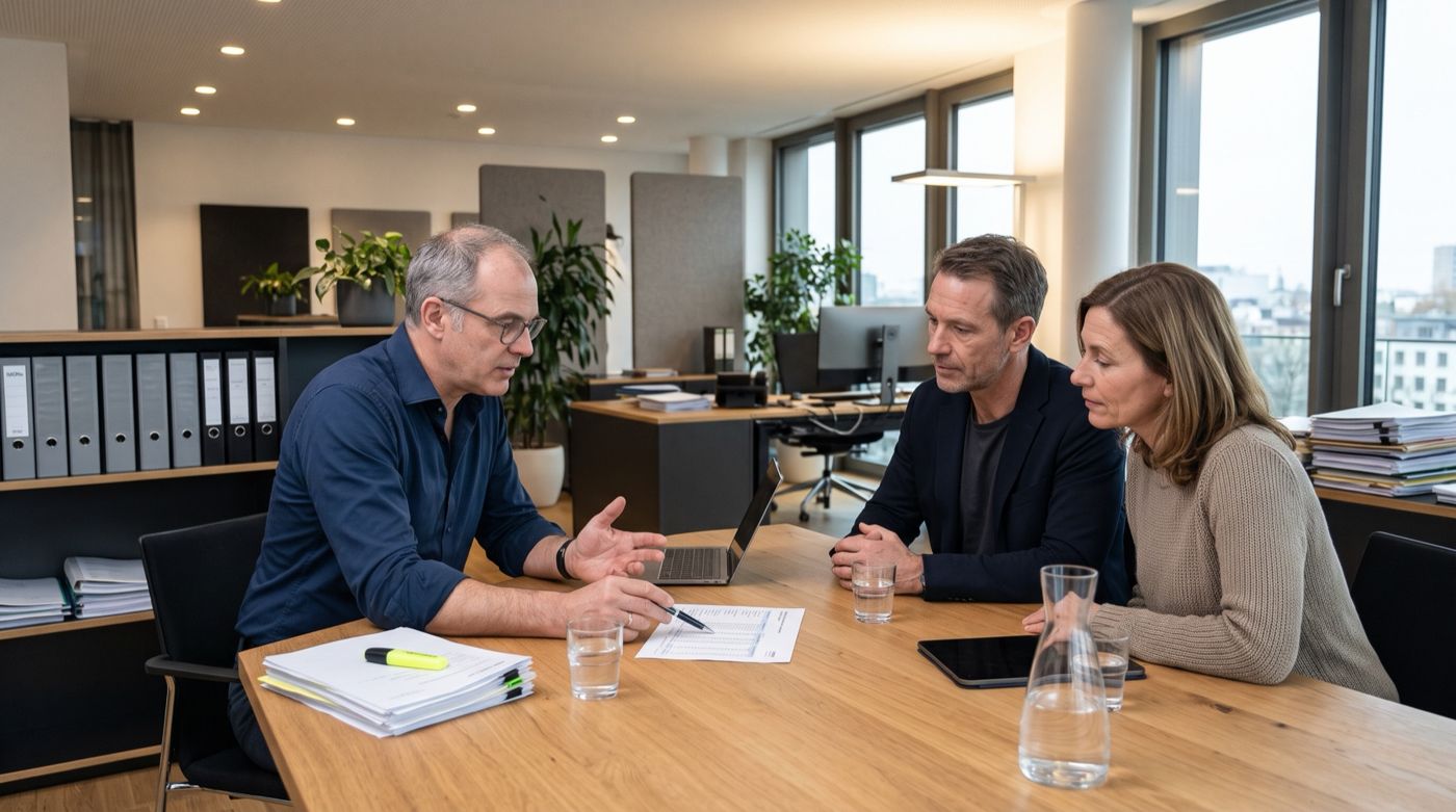 Gespräch in der Kanzlei