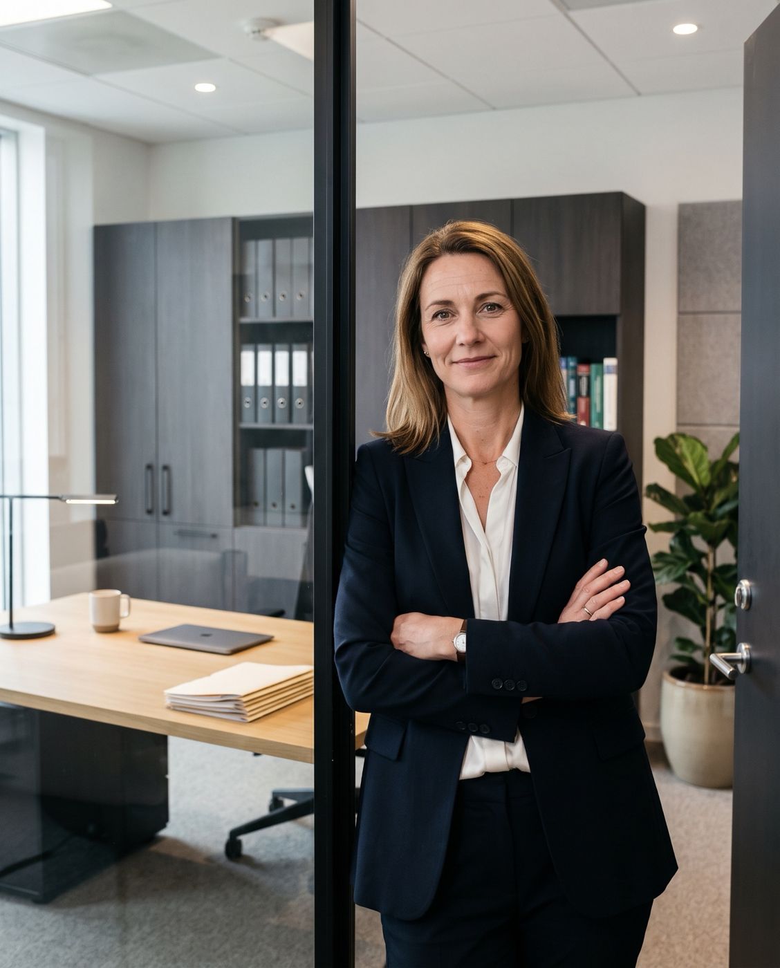 Steuerberaterin in ihrem Büro